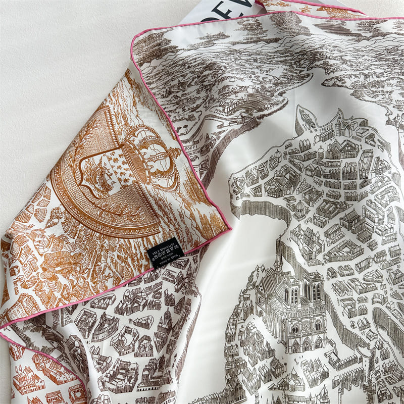 MaraSilk Pure Mulberry Silk Scarf - Square Twill MS935