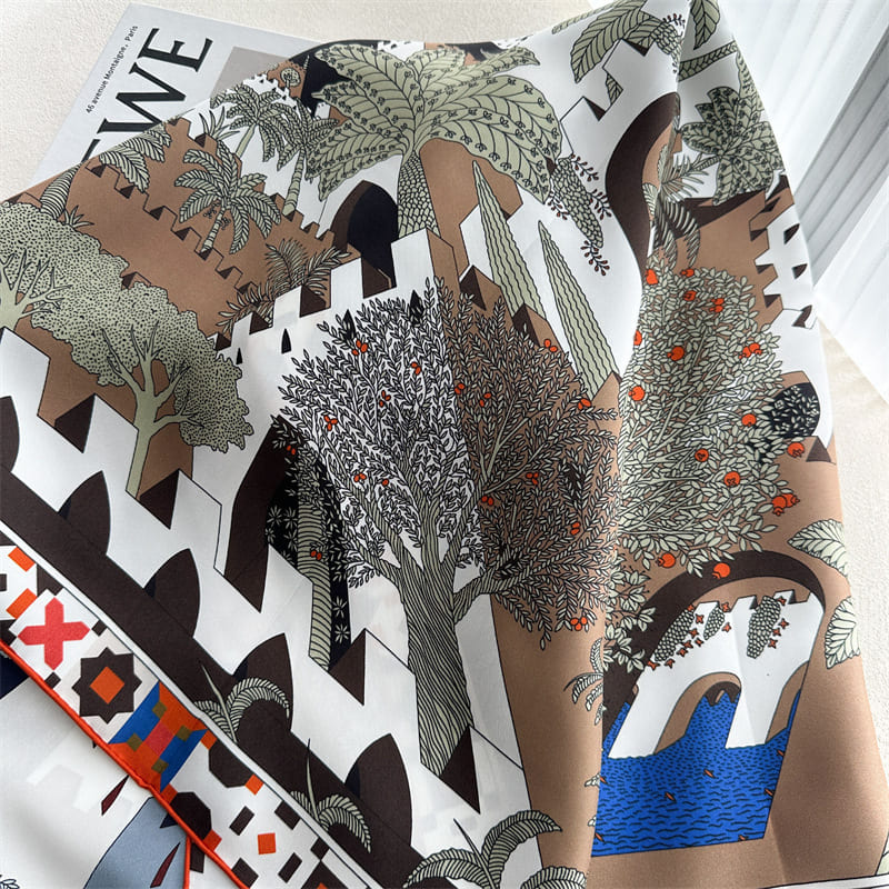 MaraSilk Pure Mulberry Silk Scarf - Square Twill MS936