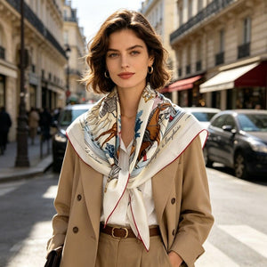 MaraSilk Pure Mulberry Silk Scarf - Square Twill MS937