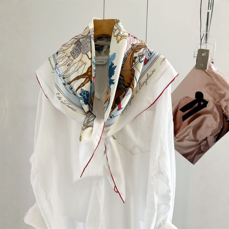 MaraSilk Pure Mulberry Silk Scarf - Square Twill MS937