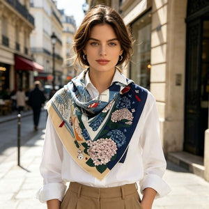 MaraSilk Pure Mulberry Silk Scarf - Square Twill MS938