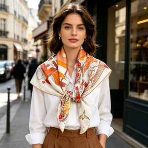 MaraSilk Pure Mulberry Silk Scarf - Square Twill MS938