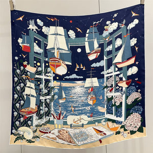 MaraSilk Pure Mulberry Silk Scarf - Square Twill MS938 34" x 34" MS93802