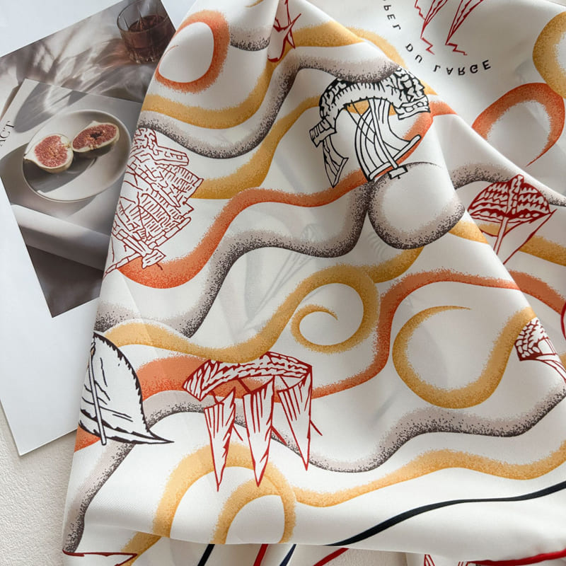 MaraSilk Pure Mulberry Silk Scarf - Square Twill MS942