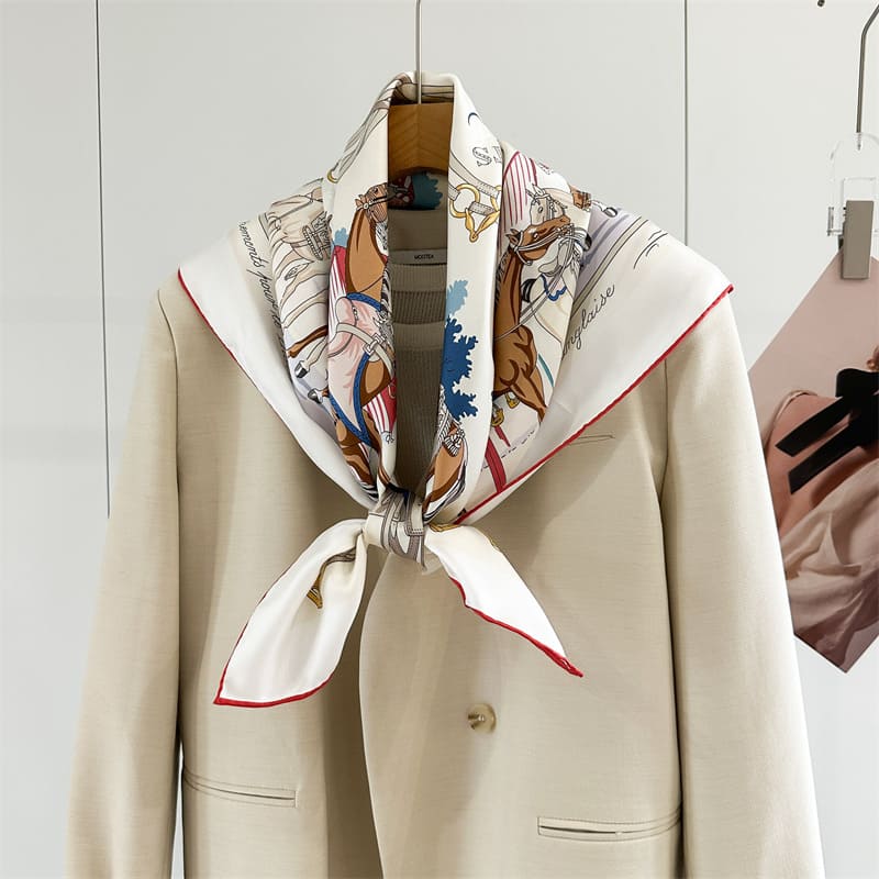 MaraSilk Pure Mulberry Silk Scarf - Square Twill MS943 34" x 34" MS94301