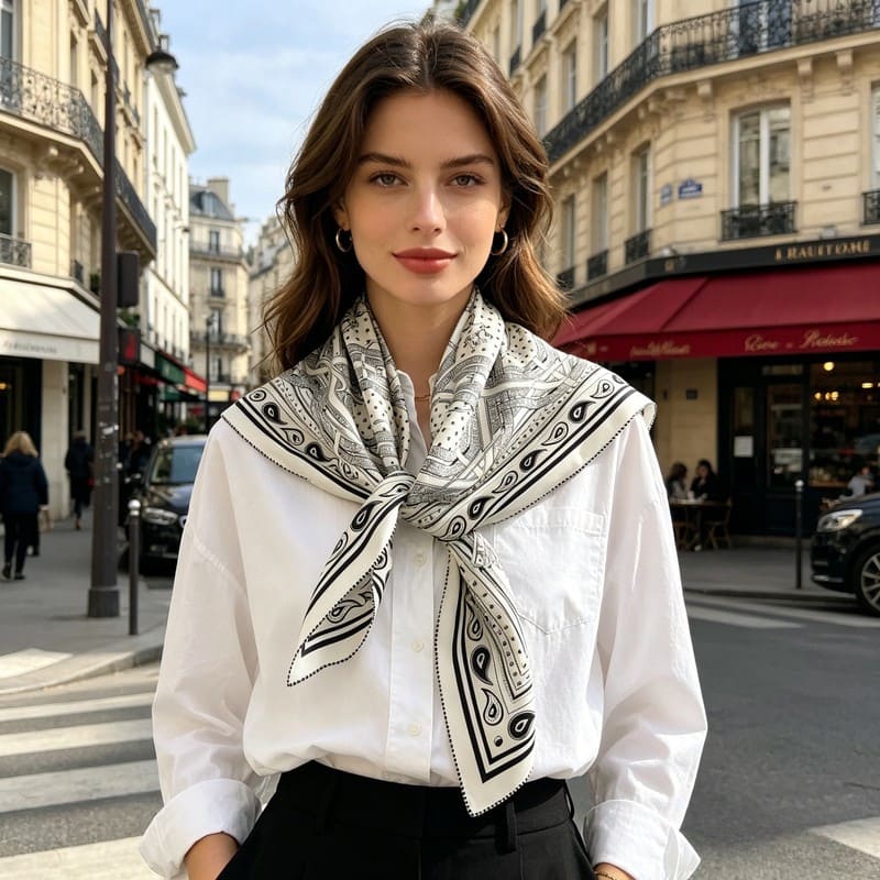 MaraSilk Pure Mulberry Silk Scarf - Square Twill MS959