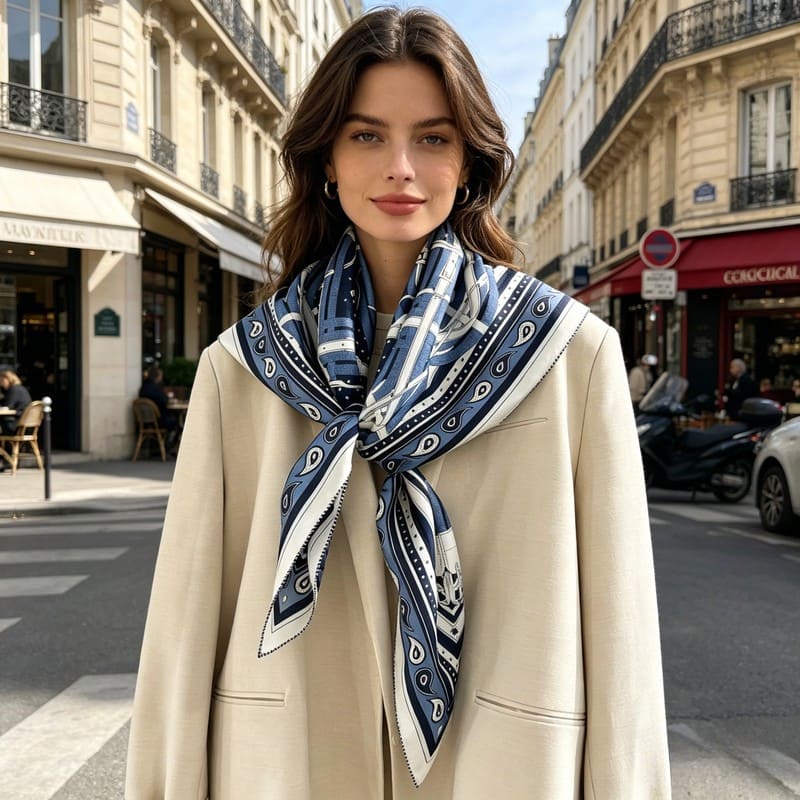 MaraSilk Pure Mulberry Silk Scarf - Square Twill MS959