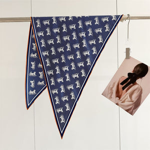 MaraSilk Pure Mulberry Silk Scarf - Triangle Twill MS953 51" x 33" x 33" MS95305