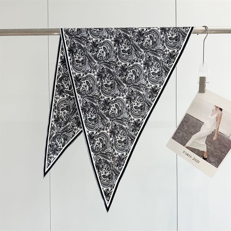 MaraSilk Pure Mulberry Silk Scarf - Triangle Twill MS953 51" x 33" x 33" MS95307