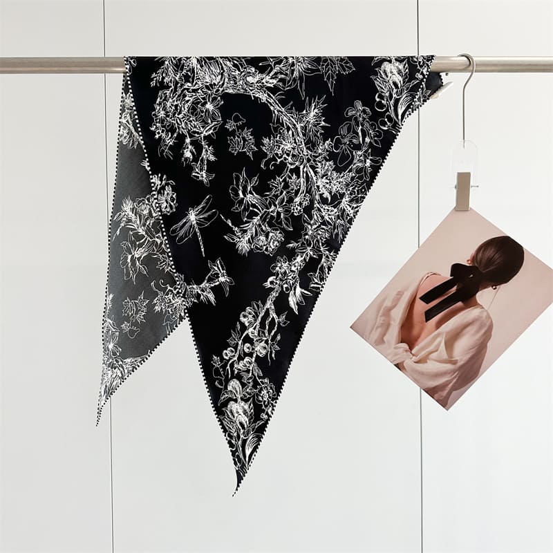 MaraSilk Pure Mulberry Silk Scarf - Triangle Twill MS953