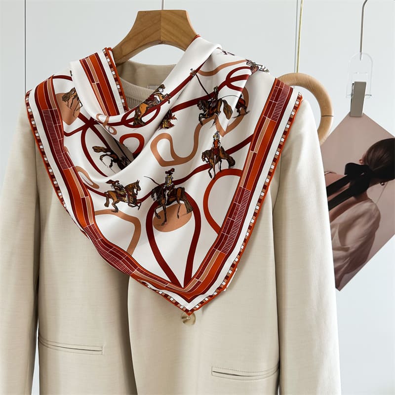 MaraSilk Pure Mulberry Silk Scarf - Triangle Twill MS954