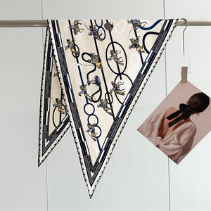 MaraSilk Pure Mulberry Silk Scarf - Triangle Twill MS954 51" x 33" x 33" MS95401