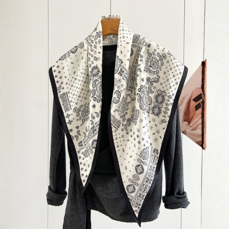 MaraSilk Pure Mulberry Silk Scarf - Triangle Twill MS955