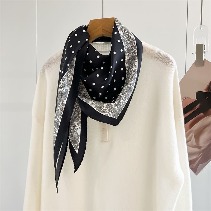 MaraSilk Pure Mulberry Silk Scarf - Triangle Twill MS955