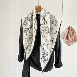 MaraSilk Pure Mulberry Silk Scarf - Triangle Twill MS955