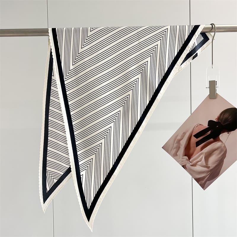 MaraSilk Pure Mulberry Silk Scarf - Triangle Twill MS955 51" x 33" x 33" MS95502