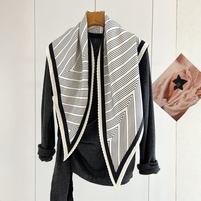MaraSilk Pure Mulberry Silk Scarf - Triangle Twill MS955