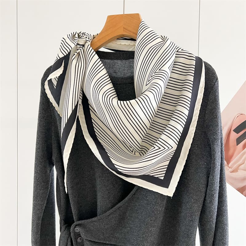 MaraSilk Pure Mulberry Silk Scarf - Triangle Twill MS955