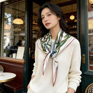 MaraSilk Pure Mulberry Silk Scarf - Triangle Twill MS956