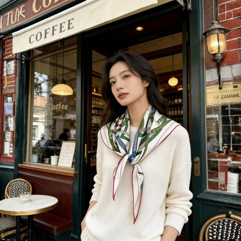 MaraSilk Pure Mulberry Silk Scarf - Triangle Twill MS956