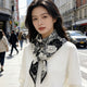 MaraSilk Pure Mulberry Silk-Wool Scarf - Diamond MS812