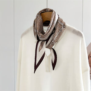 MaraSilk Pure Mulberry Silk-Wool Scarf - Diamond MS812
