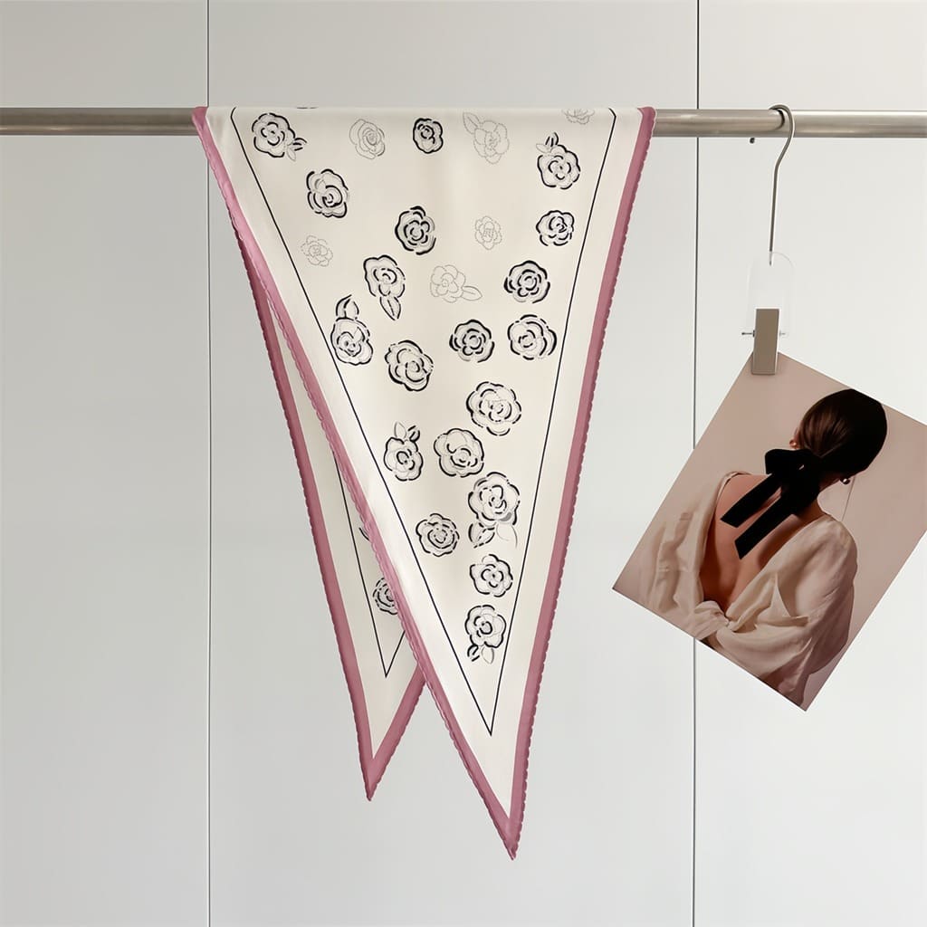 MaraSilk Pure Mulberry Silk-Wool Scarf - Diamond MS812 55" x 17" MS81203