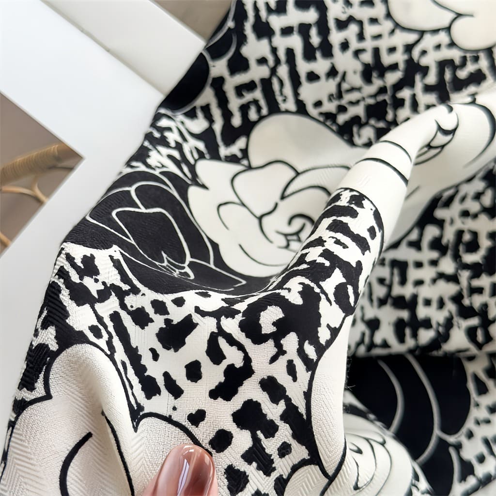 MaraSilk Pure Mulberry Silk-Wool Scarf - Diamond MS812