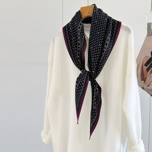 MaraSilk Pure Mulberry Silk-Wool Scarf - Diamond MS812