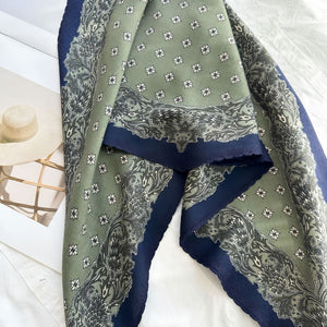 MaraSilk Pure Mulberry Silk-Wool Scarf - Diamond MS812