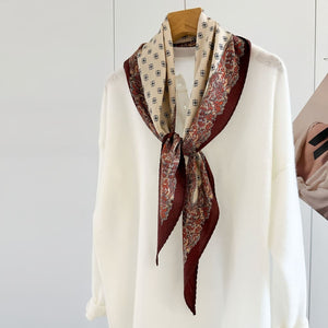 MaraSilk Pure Mulberry Silk-Wool Scarf - Diamond MS812