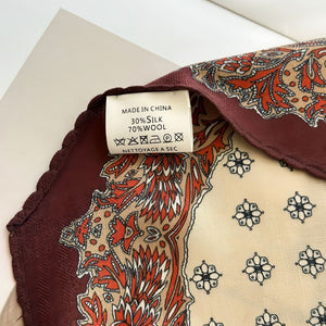 MaraSilk Pure Mulberry Silk-Wool Scarf - Diamond MS812