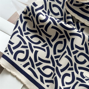 MaraSilk Pure Mulberry Silk-Wool Scarf - Diamond MS812