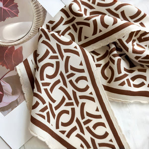 MaraSilk Pure Mulberry Silk-Wool Scarf - Diamond MS812