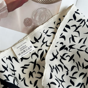 MaraSilk Pure Mulberry Silk-Wool Scarf - Diamond MS812