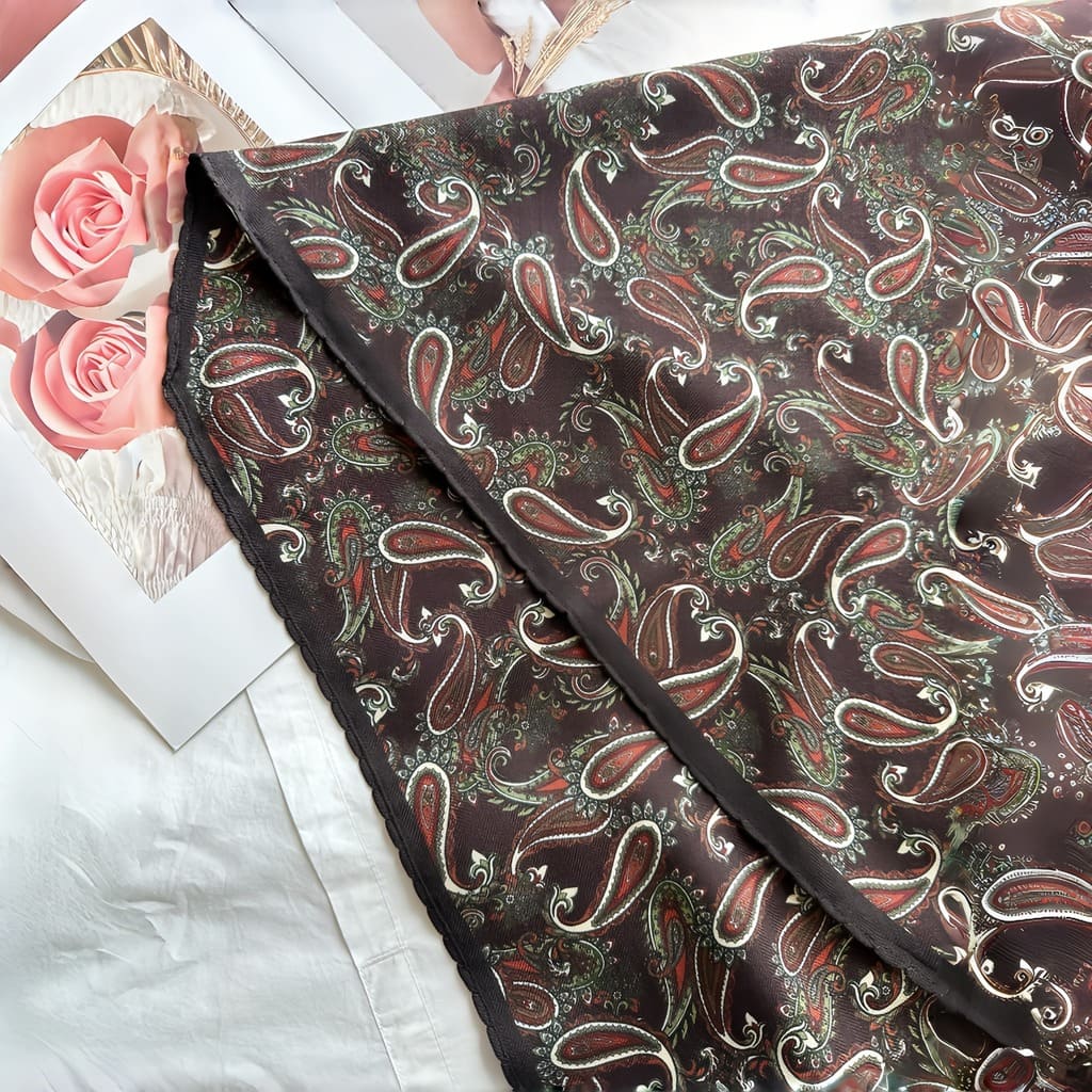 MaraSilk Pure Mulberry Silk-Wool Scarf - Diamond MS812