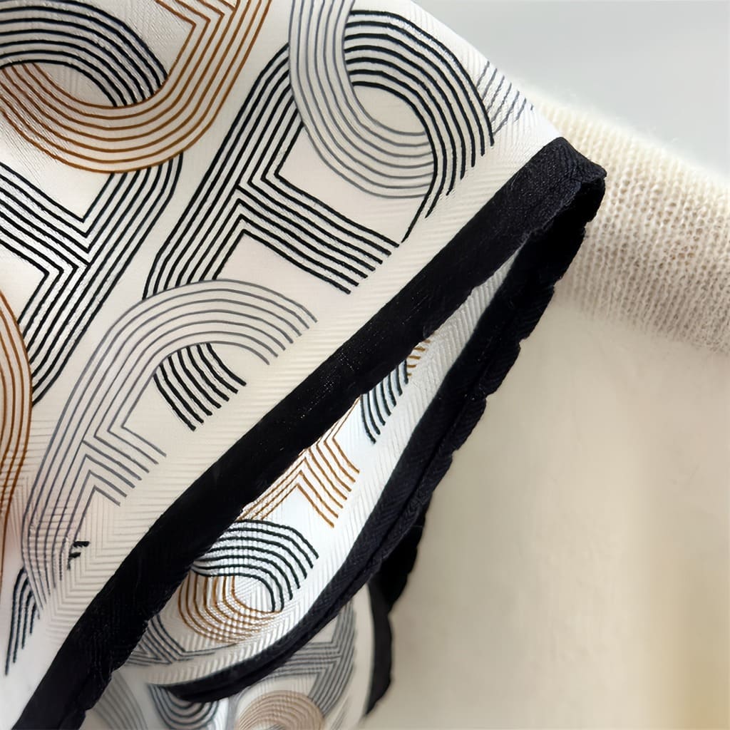 MaraSilk Pure Mulberry Silk-Wool Scarf - Diamond MS813