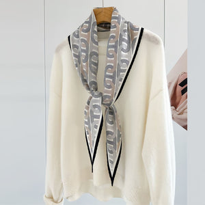 MaraSilk Pure Mulberry Silk-Wool Scarf - Diamond MS813