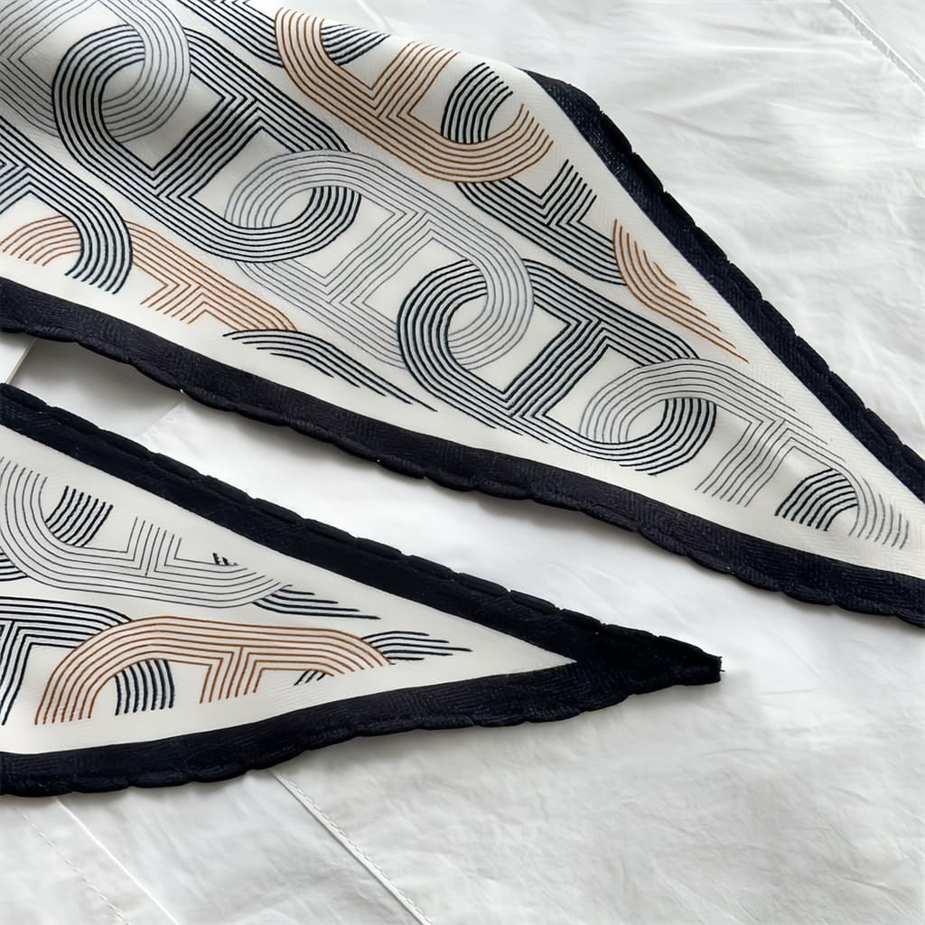 MaraSilk Pure Mulberry Silk-Wool Scarf - Diamond MS813