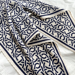 MaraSilk Pure Mulberry Silk-Wool Scarf - Diamond MS813