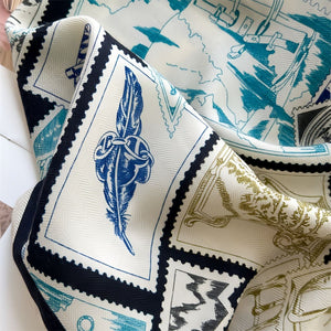 MaraSilk Pure Mulberry Silk-Wool Scarf - Diamond MS813