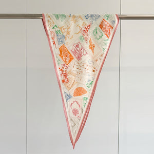 MaraSilk Pure Mulberry Silk-Wool Scarf - Diamond MS813