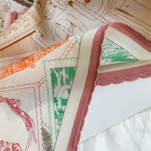 MaraSilk Pure Mulberry Silk-Wool Scarf - Diamond MS813