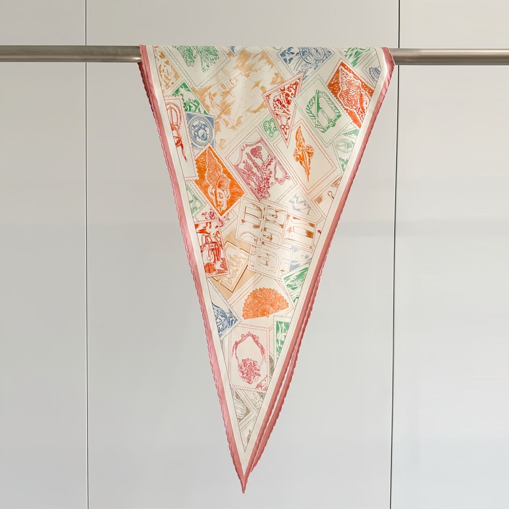 MaraSilk Pure Mulberry Silk-Wool Scarf - Diamond MS813 55" x 17" MS81305