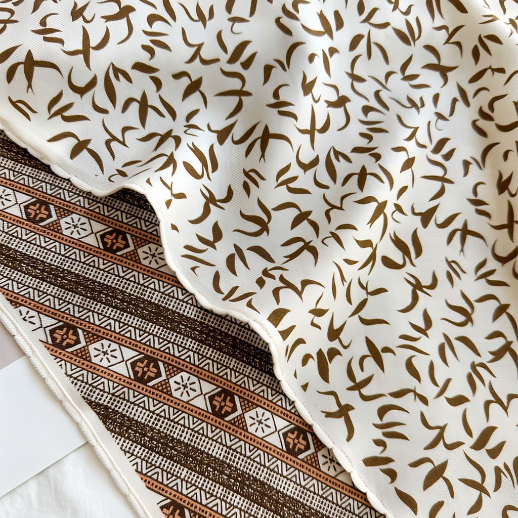 MaraSilk Pure Mulberry Silk-Wool Scarf - Diamond MS813