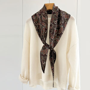 MaraSilk Pure Mulberry Silk-Wool Scarf - Diamond MS813