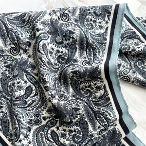 MaraSilk Pure Mulberry Silk-Wool Scarf - Diamond MS813