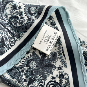 MaraSilk Pure Mulberry Silk-Wool Scarf - Diamond MS813