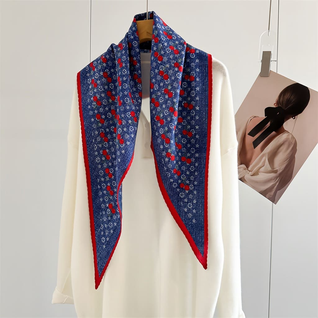 MaraSilk Pure Mulberry Silk-Wool Scarf - Diamond MS813