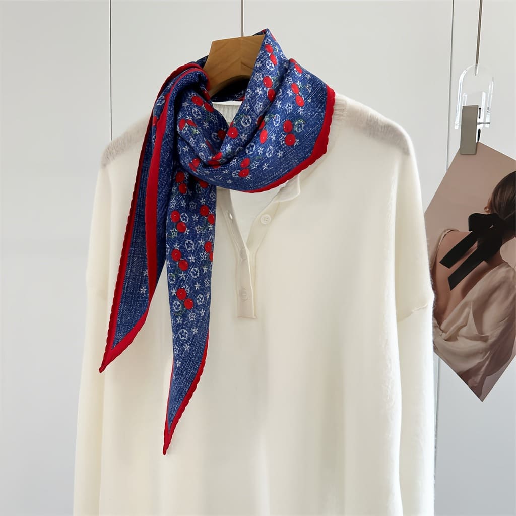 MaraSilk Pure Mulberry Silk-Wool Scarf - Diamond MS813